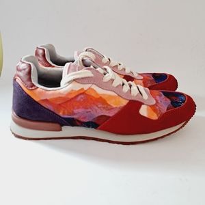 Inkkas Andes Jogger Watercolor Mountain Scape Sneakers